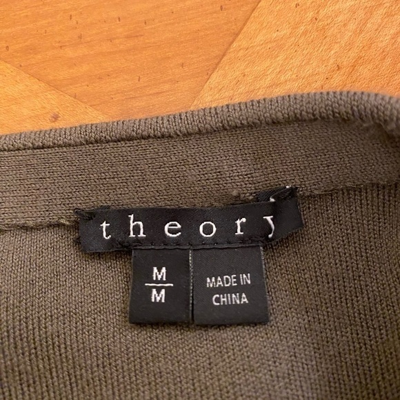 Like New Theory Olive Maxi Dress Size M 100% Wool - Picture 5 of 7